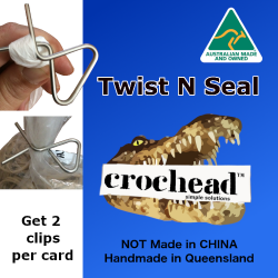 Crochead Twist n Seal - A bag sealing clip